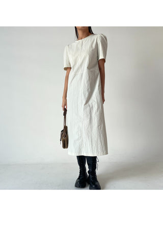 Anorak rustling long nylon dress