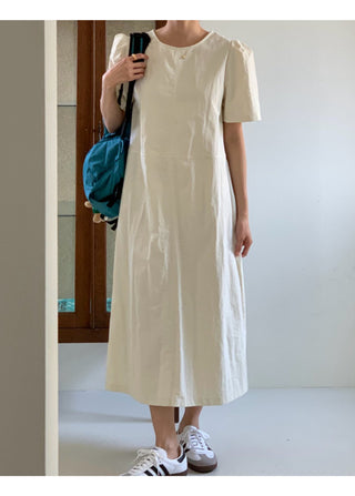 Anorak rustling long nylon dress
