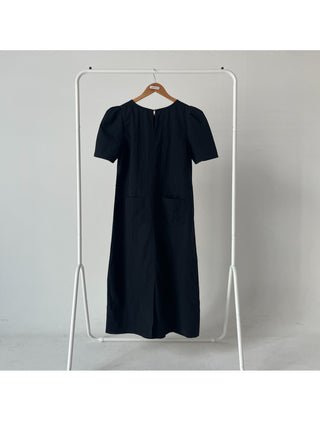 Anorak rustling long nylon dress
