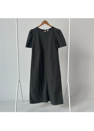 Anorak rustling long nylon dress