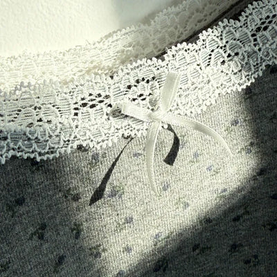 Flower Lace Bra Flower Inner Strap Sleeveless