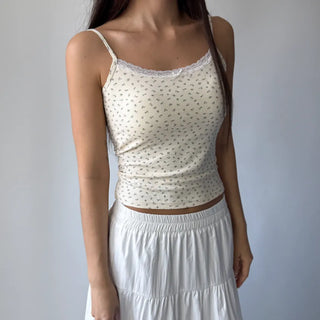 Flower Lace Bra Flower Inner Strap Sleeveless