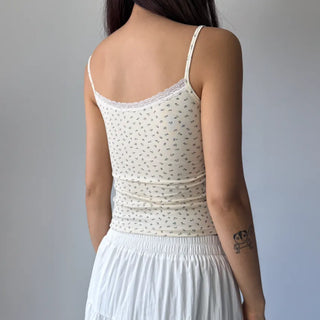 Flower Lace Bra Flower Inner Strap Sleeveless
