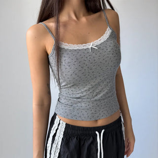 Flower Lace Bra Flower Inner Strap Sleeveless