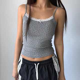 Flower Lace Bra Flower Inner Strap Sleeveless