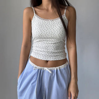 Flower Lace Bra Flower Inner Strap Sleeveless