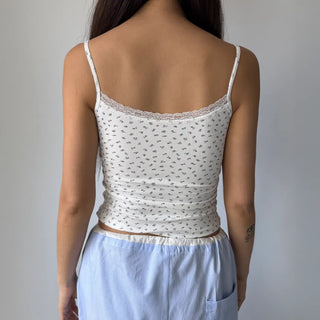 Flower Lace Bra Flower Inner Strap Sleeveless