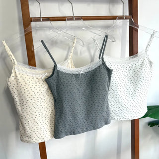 Flower Lace Bra Flower Inner Strap Sleeveless
