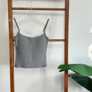 Flower Lace Bra Flower Inner Strap Sleeveless