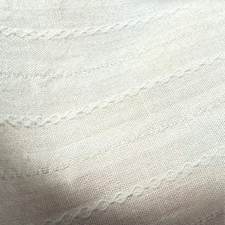 Lace Embroidered Punched Frill A-Line Cotton Elastic Waist Long Skirt