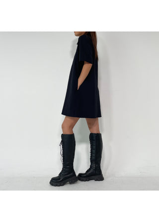 Summer Crinkly Anorak Midi Shirt Dress