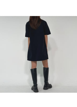 Summer Crinkly Anorak Midi Shirt Dress