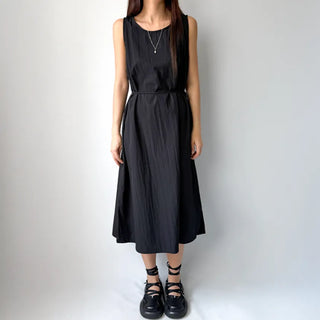 Sleeveless Crinkly Summer Long Dress for Wedding Guests