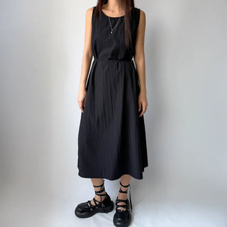 Sleeveless Crinkly Summer Long Dress for Wedding Guests