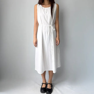 Sleeveless Crinkly Summer Long Dress for Wedding Guests