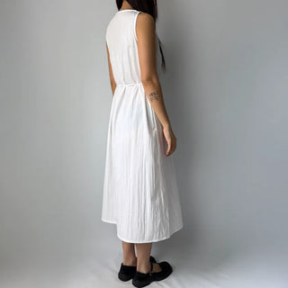 Sleeveless Crinkly Summer Long Dress for Wedding Guests