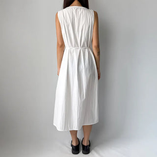 Sleeveless Crinkly Summer Long Dress for Wedding Guests