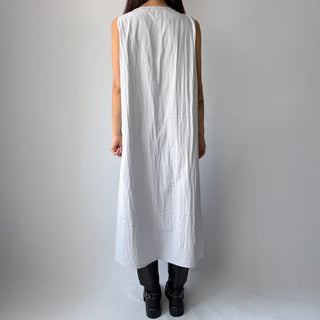 Sleeveless Crinkly Summer Long Dress for Wedding Guests