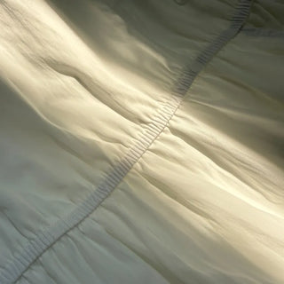 Elastic Waist Sleeveless Flare A-Line Crinkly Guest Anorak Dress