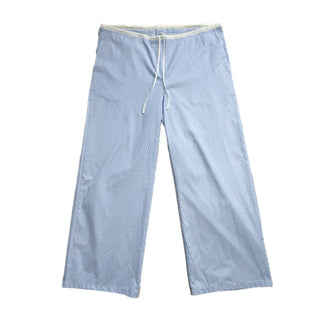 Striped Color Block Wide Maternity Pajama Summer Pants
