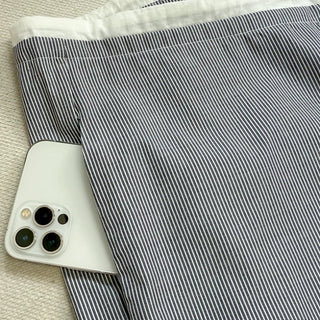 Striped Color Block Wide Maternity Pajama Summer Pants