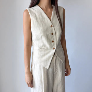 Wide Summer Beige Cooling Pants