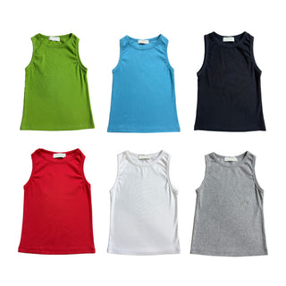 Breast Cover Ribbed Semi-Crop Summer Sleeveless Mango Sleeveless Top Made in Korea