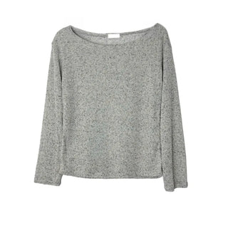 See-through Boat Neck Off-Shoulder Shoulder Cutout Summer Long Sleeve Tee