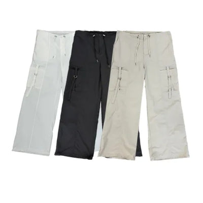 Rustling Wide Cargo Wide Parachute Straight Pants