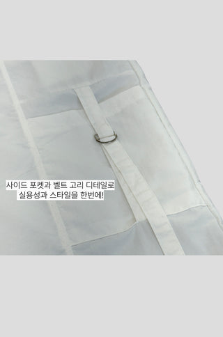 Rustling Wide Cargo Wide Parachute Straight Pants