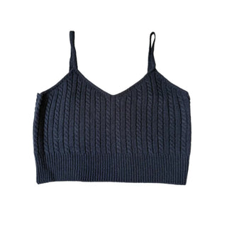 V-Neck Cable Knit Summer Layered Bustier Vest