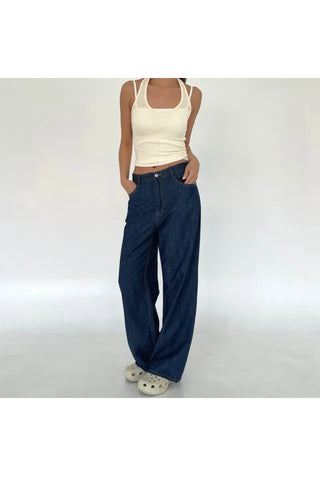 Halterneck ribbed summer sleeveless top