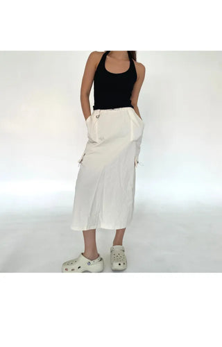 Halterneck ribbed summer sleeveless top