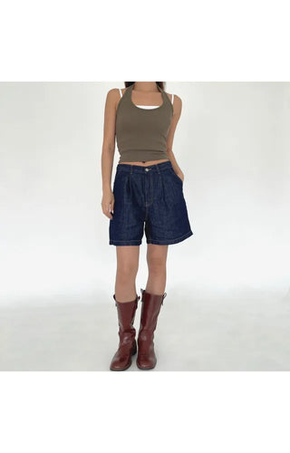 Halterneck ribbed summer sleeveless top