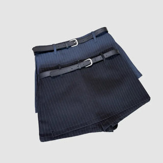 Skort Pinstripe Mini Skirt 3 Sizes
