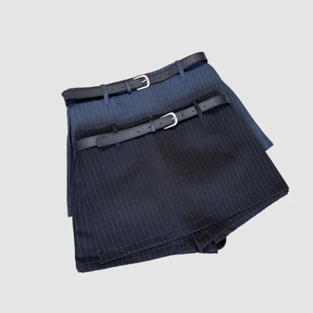 Skort Pinstripe Mini Skirt 3 Sizes