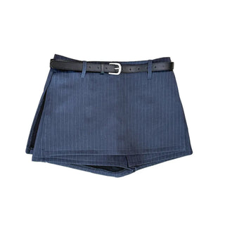 Skort Pinstripe Mini Skirt 3 Sizes