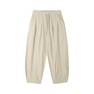 Balloon Pintuck Unisex Wide Jogger Summer Balloon Elastic Pants
