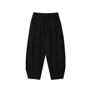 Balloon Pintuck Unisex Wide Jogger Summer Balloon Elastic Pants
