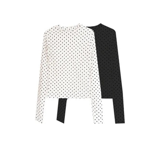Layered See-through All-Season Dot Domestic Inner Long Sleeve T-shirt