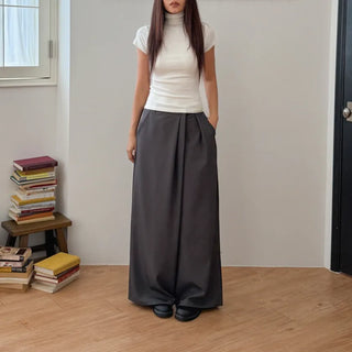 Diagonal Wrap Wide Autumn Slacks Fits Size 77