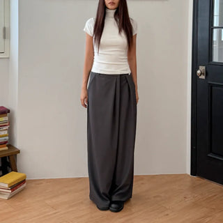 Diagonal Wrap Wide Autumn Slacks Fits Size 77
