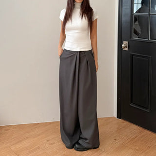 Diagonal Wrap Wide Autumn Slacks Fits Size 77