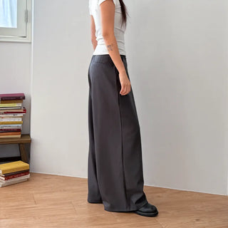 Diagonal Wrap Wide Autumn Slacks Fits Size 77