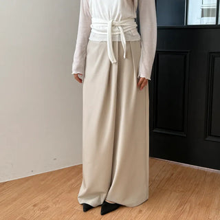 Diagonal Wrap Wide Autumn Slacks Fits Size 77