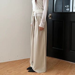 Diagonal Wrap Wide Autumn Slacks Fits Size 77