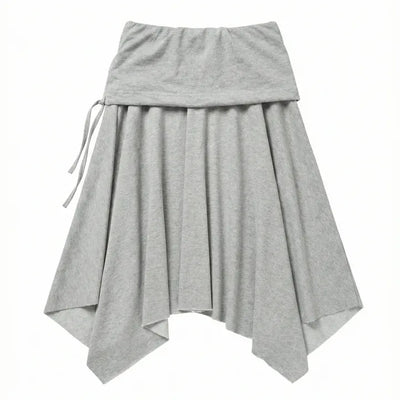 Flynn String Flare Domestic Elastic A-Line Midi Skirt
