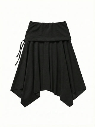 Flynn String Flare Domestic Elastic A-Line Midi Skirt