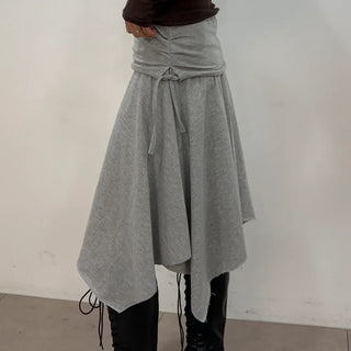 Flynn String Flare Domestic Elastic A-Line Midi Skirt