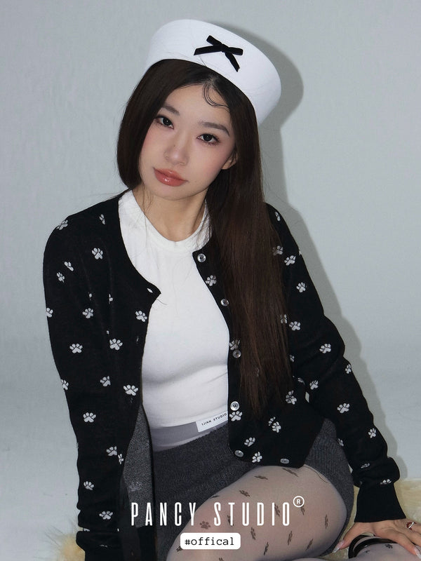 Japanese Retro Cute Bowknot Sailor Hat